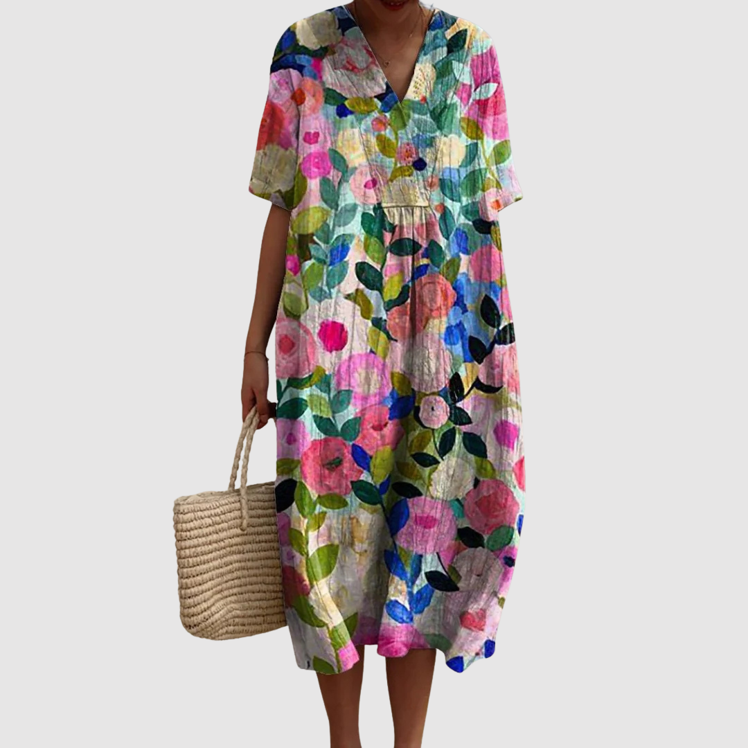 Evelia | Robe d'été légère à manches courtes